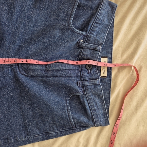 Madewell Denim Tie-Waist Tapered Pants In Devine Wash Size 26 - Picture 4 of 8